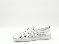 Pantofi Dama Piele Naturala De Vitel Claudio Casini Cart 771 /Alb - Claudio Casini - amely.ro