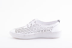 Pantofi Dama Piele Naturala De Vitel Claudio Casini Cart Hy77 /Alb - Claudio Casini - amely.ro