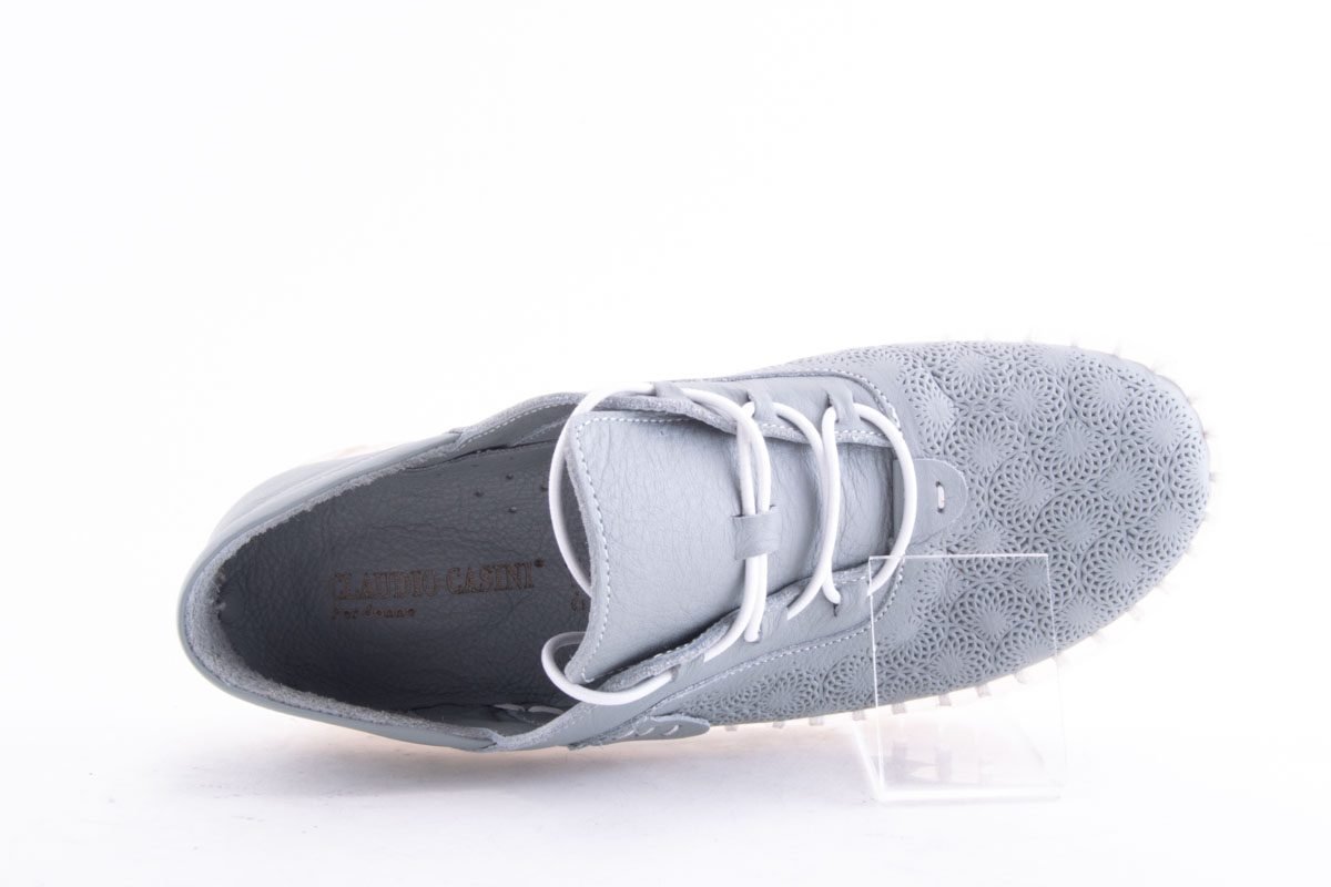 Pantofi Dama Piele Naturala De Vitel Claudio Casini Cart St621 /Gri - Claudio Casini - amely.ro