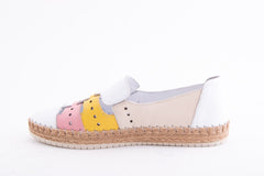 Pantofi Dama Piele Naturala De Vitel Claudio Casini Cart Yt322 /Alb - Claudio Casini - amely.ro