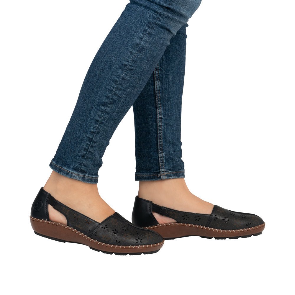 Pantofi Dama Piele Naturala Rieker RIEK 44870 - Rieker - amely.ro