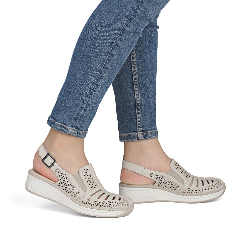 Pantofi Dama Piele Naturala Rieker RIEK 48763 - Rieker - amely.ro