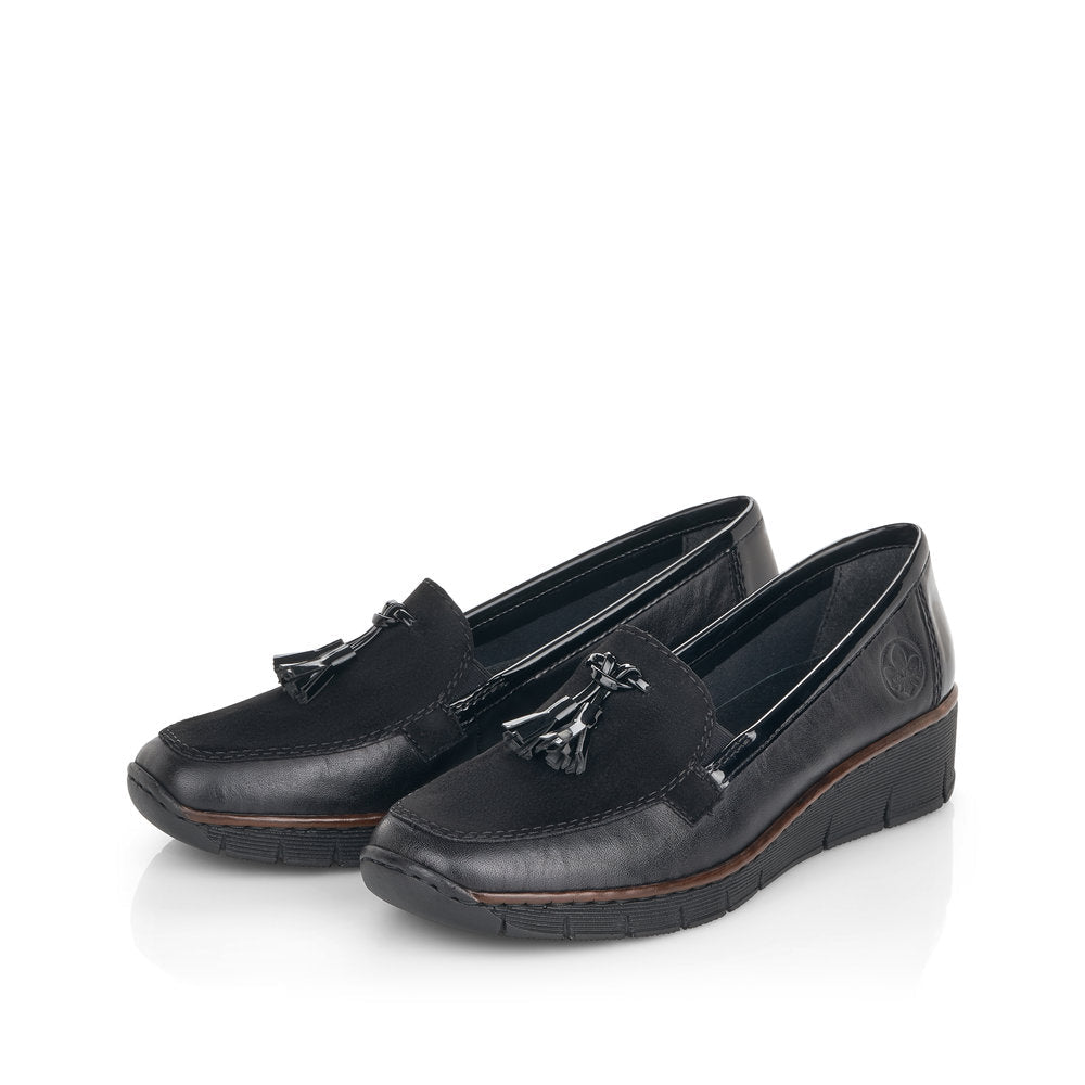 Pantofi Dama Piele Naturala Rieker RIEK 53771 - Rieker - pantofia.ro