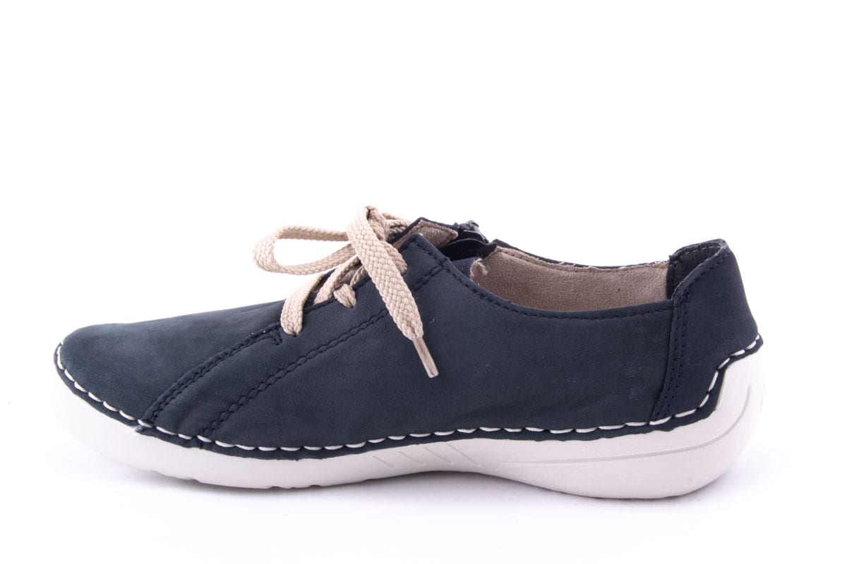 Pantofi Dama Rieker Piele Naturala Nabuk Riek 52511 /Abs - Rieker - amely.ro