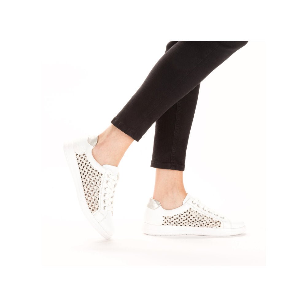 Pantofi Dama Rieker Riek 45601 /Alb - Rieker - amely.ro