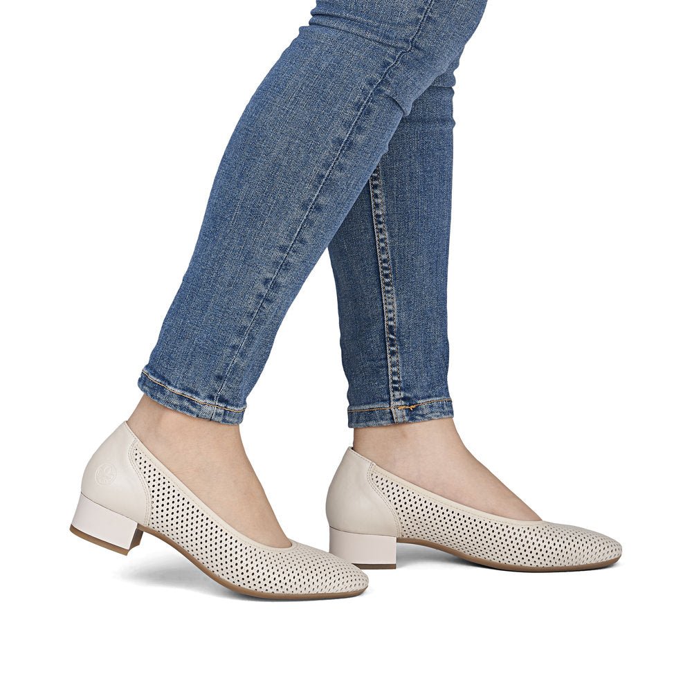 Pantofi din Piele Naturala Rieker 43459 - 60 - Rieker - amely.ro