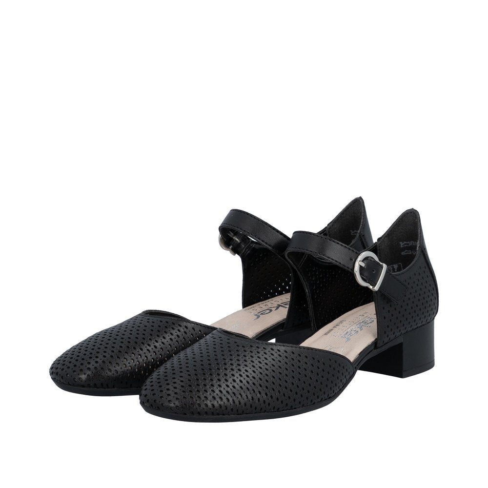 Pantofi din Piele Naturala Rieker 43460 - 00 - Rieker - amely.ro