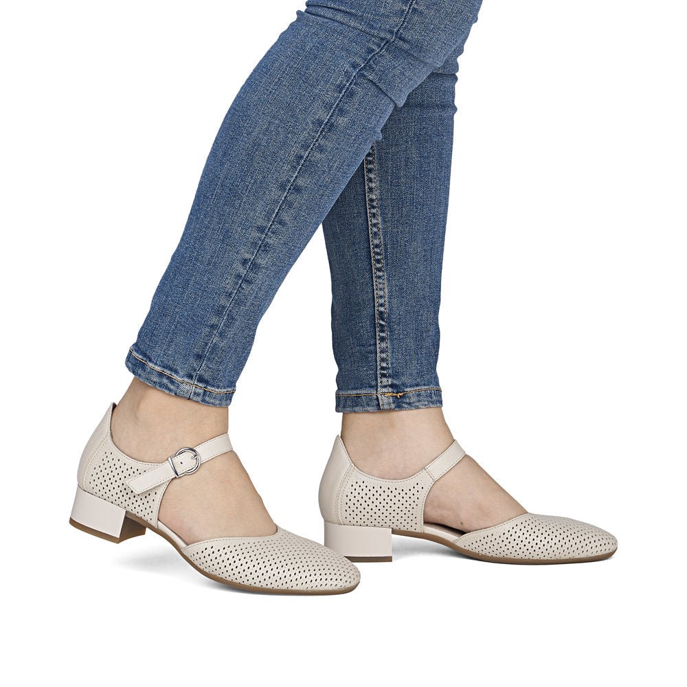Pantofi din Piele Naturala Rieker 43460 - 00 - Rieker - amely.ro