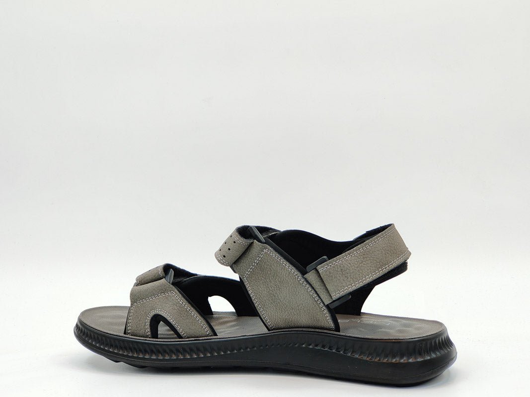 Sandale Barbati Piele Naturala Franky Feni 1S13/ Gri - amely.ro - amely.ro