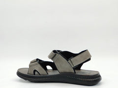 Sandale Barbati Piele Naturala Franky Feni 1S13/ Gri - amely.ro - amely.ro