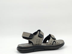 Sandale Barbati Piele Naturala Franky Feni 1S13/ Gri - amely.ro - amely.ro