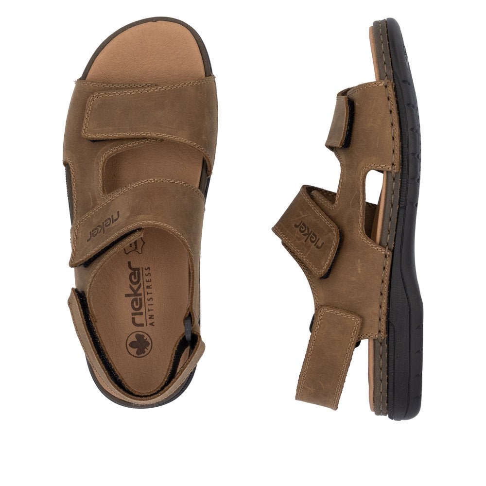 Sandale Barbati Piele Naturala Rieker RIEK 25558 - Rieker - amely.ro