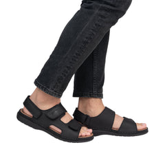 Sandale Barbati Piele Naturala Rieker RIEK 25558 - Rieker - amely.ro