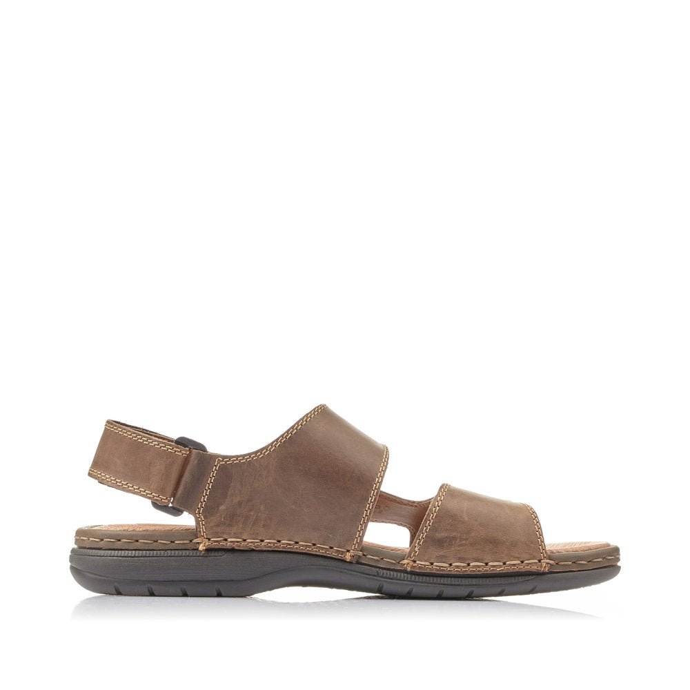 Sandale Barbati Piele Naturala Rieker RIEK 25558 - Rieker - amely.ro