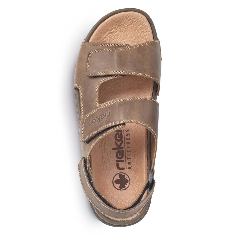 Sandale Barbati Piele Naturala Rieker RIEK 25558 - Rieker - amely.ro