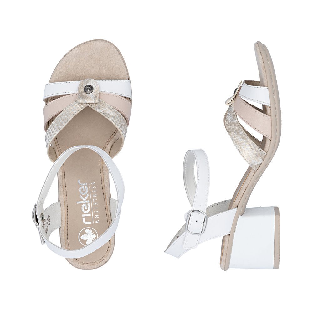 Sandale din Piele Naturala Rieker 64663 - 90 - Rieker - amely.ro