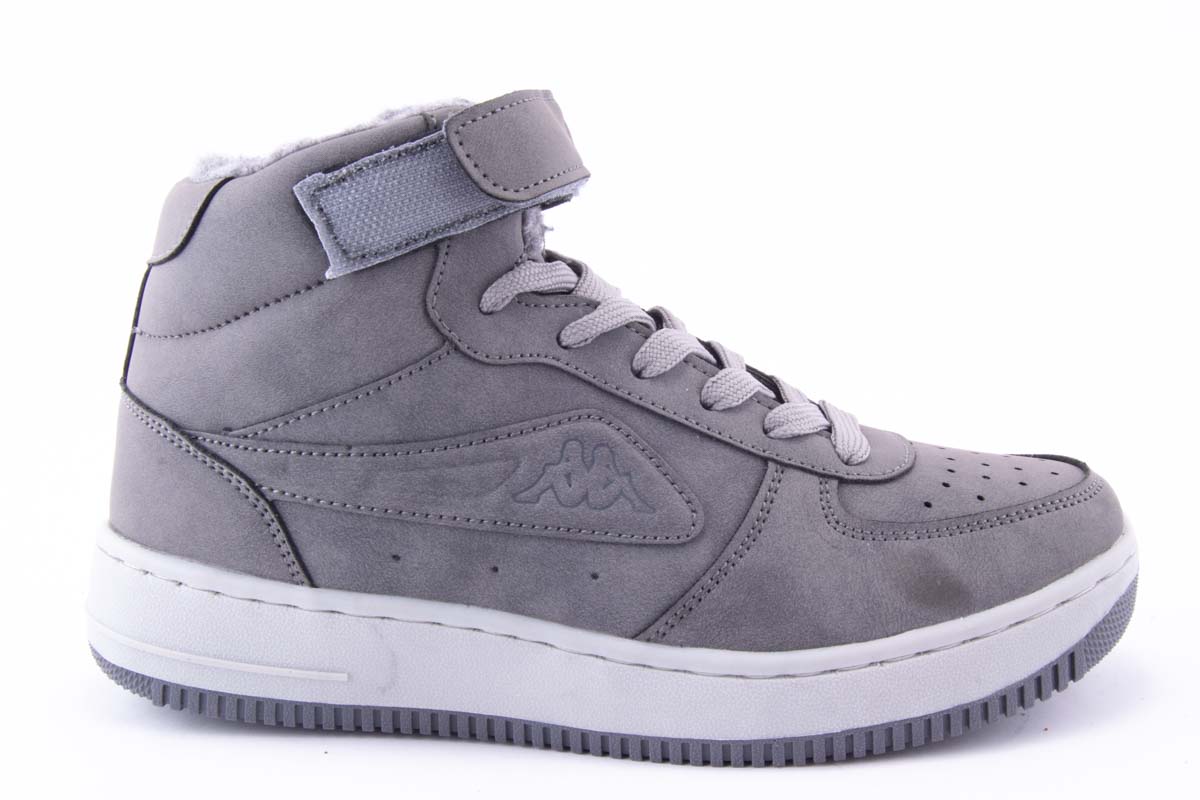 '-amely.ro-amely.ro-Ghete Unisex Kappa Piele Naturala Intoarsa Kond 242799 /Gri