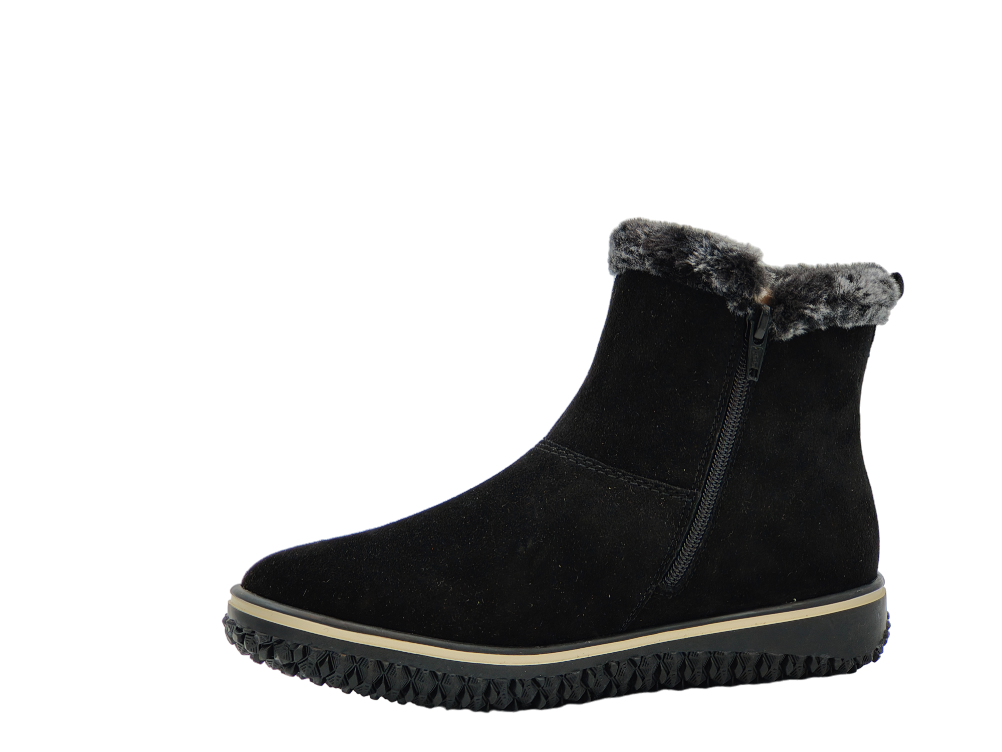 Ghete Dama Rieker Piele Naturala Intoarsa Riek Z4266