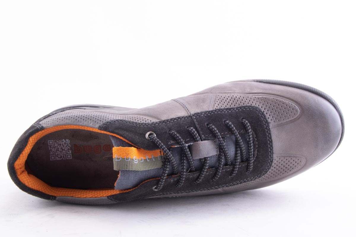 '-amely.ro-Bugatti-Pantofi Barbati Bugatti Piele Naturala Asto A3806 /Gri