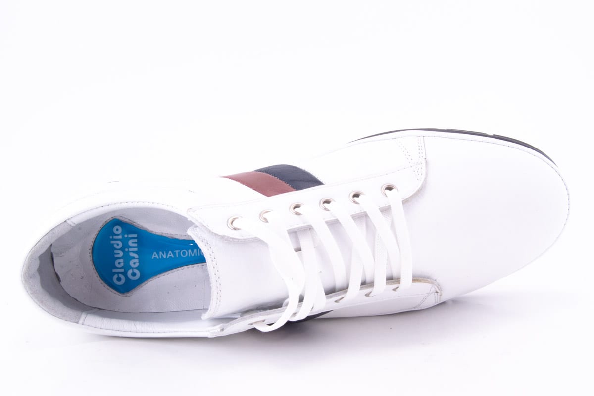 '-amely.ro-Claudio Casini-Pantofi Barbati Piele Naturala De Vitel Claudio Casini Cart 1021 /Alb