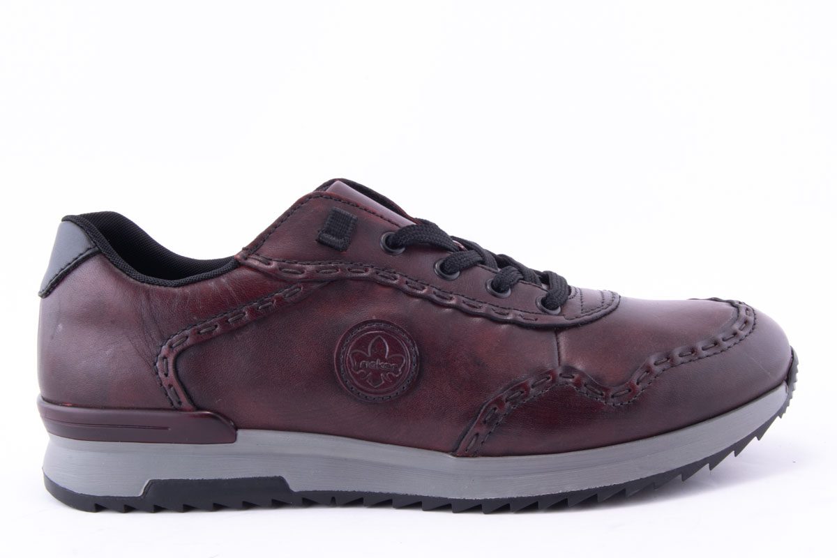 '-amely.ro-Rieker-Pantofi Barbati Rieker Piele Naturala Riek 16108 /Bor