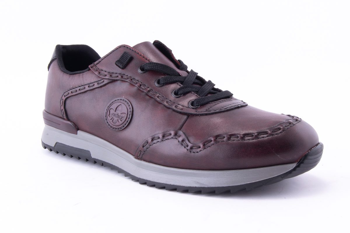 '-amely.ro-Rieker-Pantofi Barbati Rieker Piele Naturala Riek 16108 /Bor