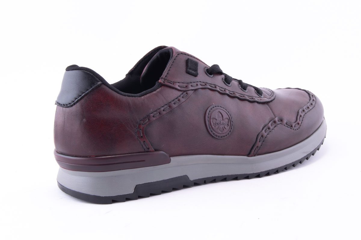 '-amely.ro-Rieker-Pantofi Barbati Rieker Piele Naturala Riek 16108 /Bor