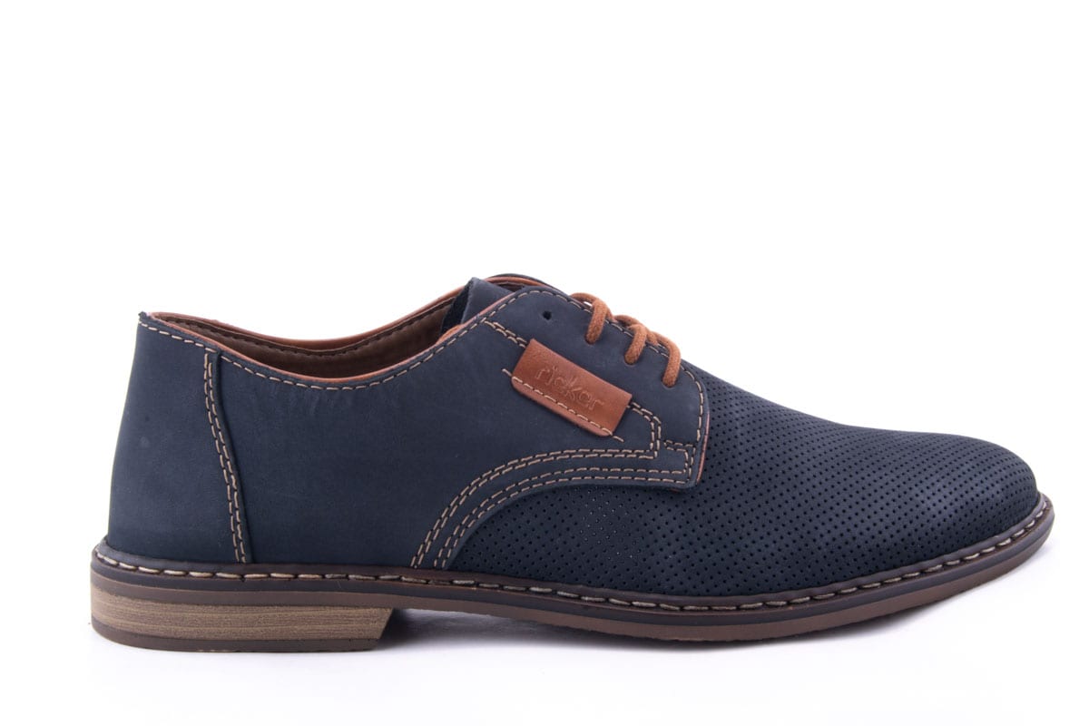'-amely.ro-Rieker-Pantofi Barbati Rieker Piele Naturala Intoarsa Riek 13439 /Abs