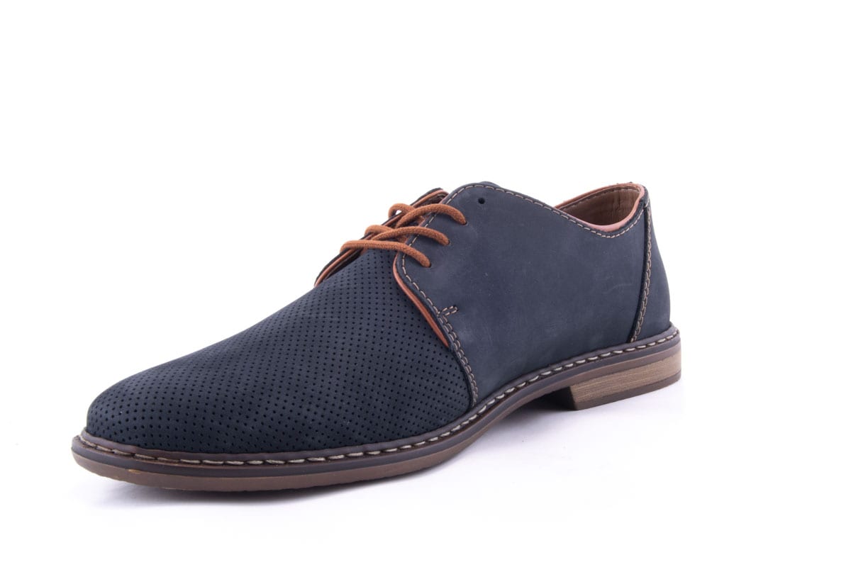 '-amely.ro-Rieker-Pantofi Barbati Rieker Piele Naturala Intoarsa Riek 13439 /Abs