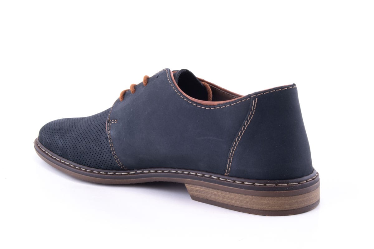 '-amely.ro-Rieker-Pantofi Barbati Rieker Piele Naturala Intoarsa Riek 13439 /Abs