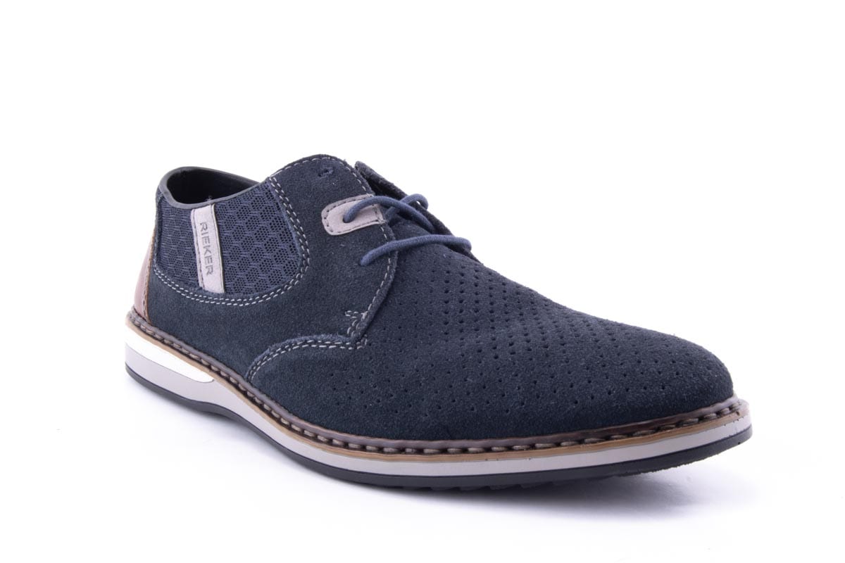'-amely.ro-Rieker-Pantofi Barbati Rieker Piele Naturala Intoarsa Riek 16826 /Abs