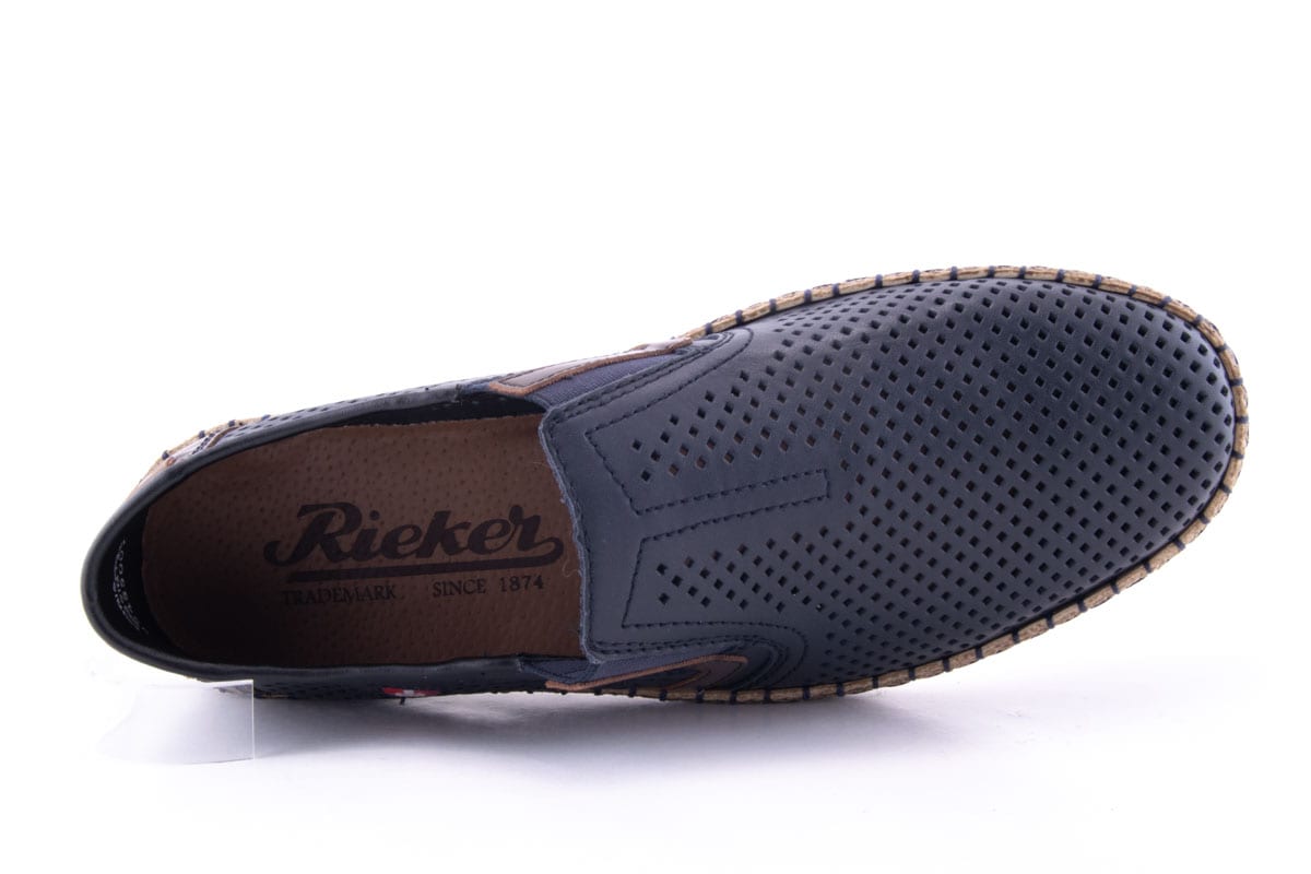 '-amely.ro-Rieker-Pantofi Barbati Rieker Piele Naturala Riek B5297 /Abs
