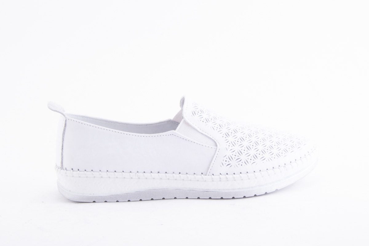 '-amely.ro-Claudio Casini-Pantofi Dama Piele Naturala De Vitel Claudio Casini Cart 109 /Alb