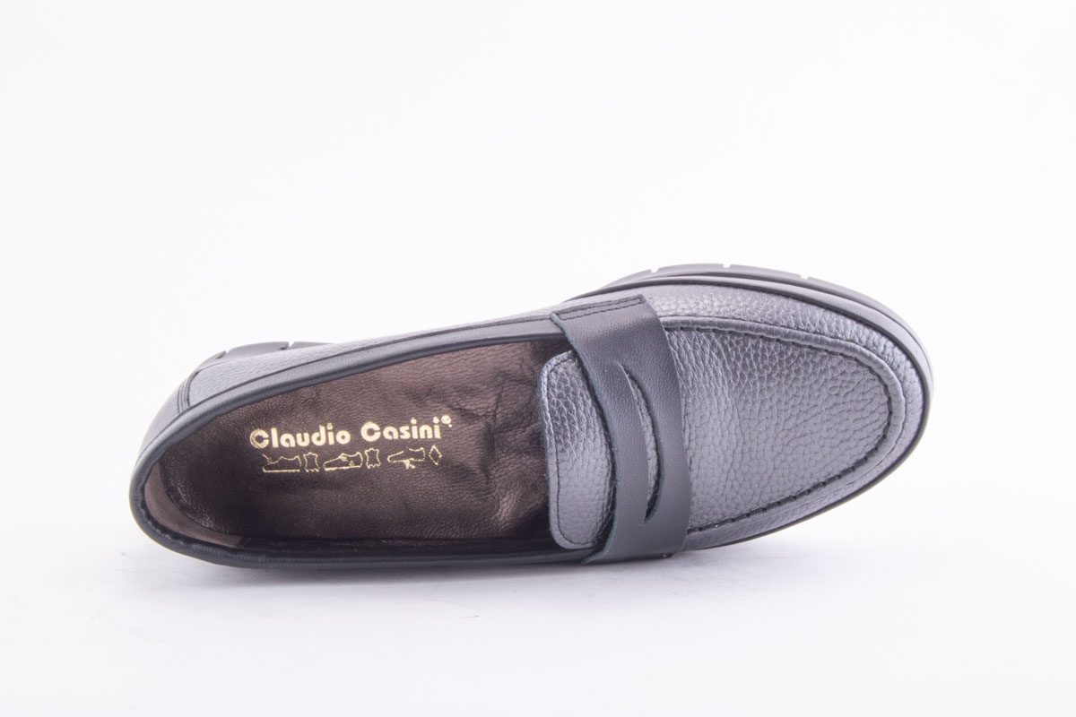 '-amely.ro-Claudio Casini-Pantofi Dama Piele Naturala De Vitel Claudio Casini Cart 415 /Grisid