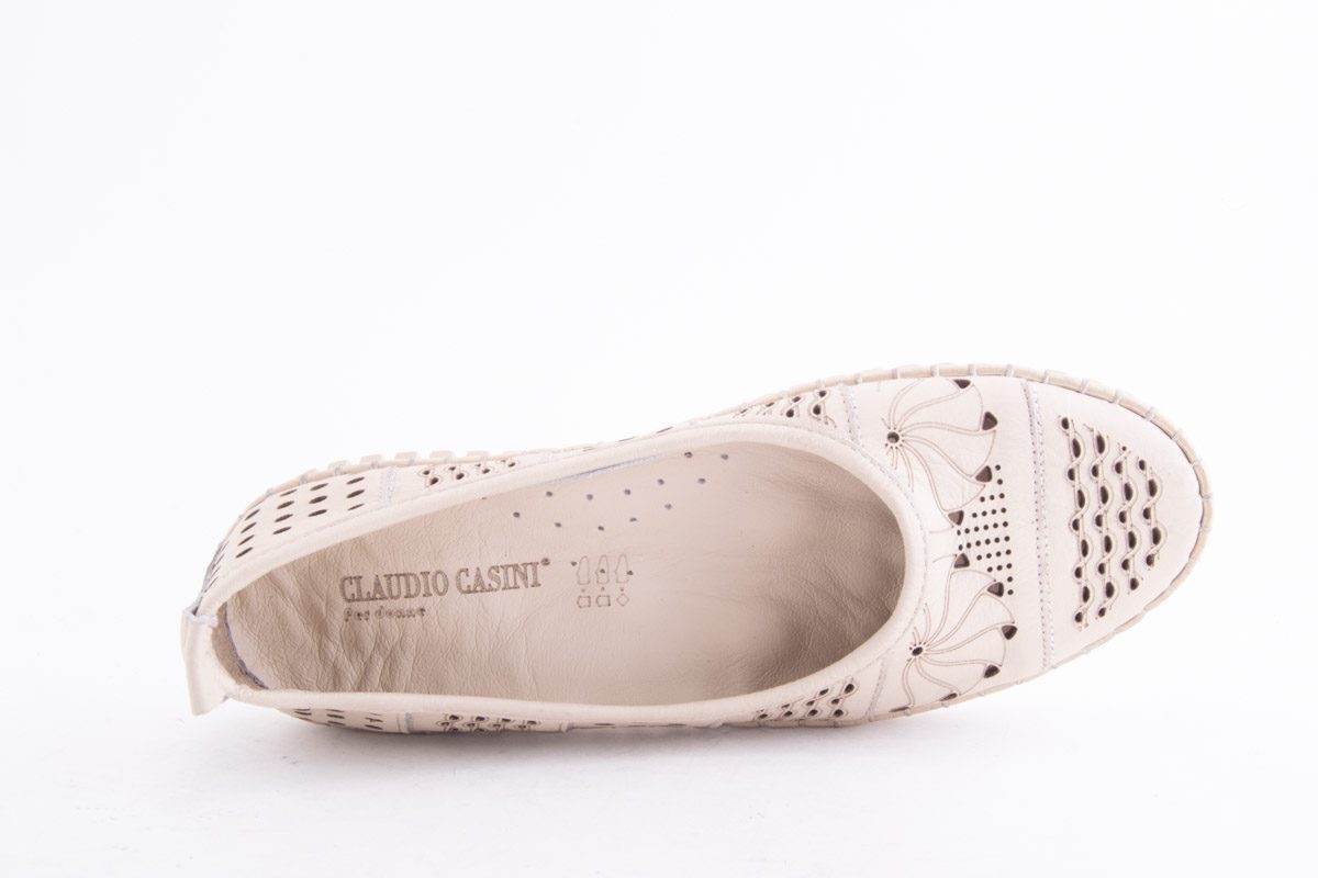 '-amely.ro-Claudio Casini-Pantofi Dama Piele Naturala De Vitel Claudio Casini Cart Ft556 /Bej