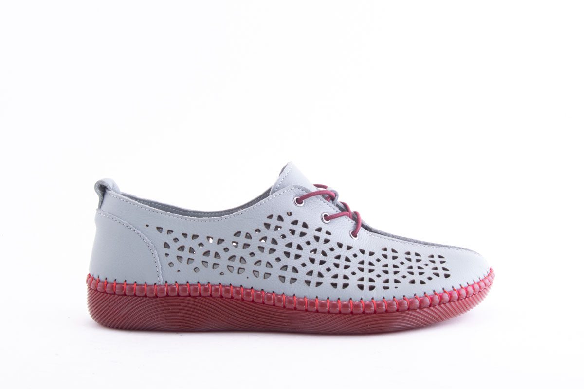 '-amely.ro-Claudio Casini-Pantofi Dama Piele Naturala De Vitel Claudio Casini Cart Hy771 /Gri