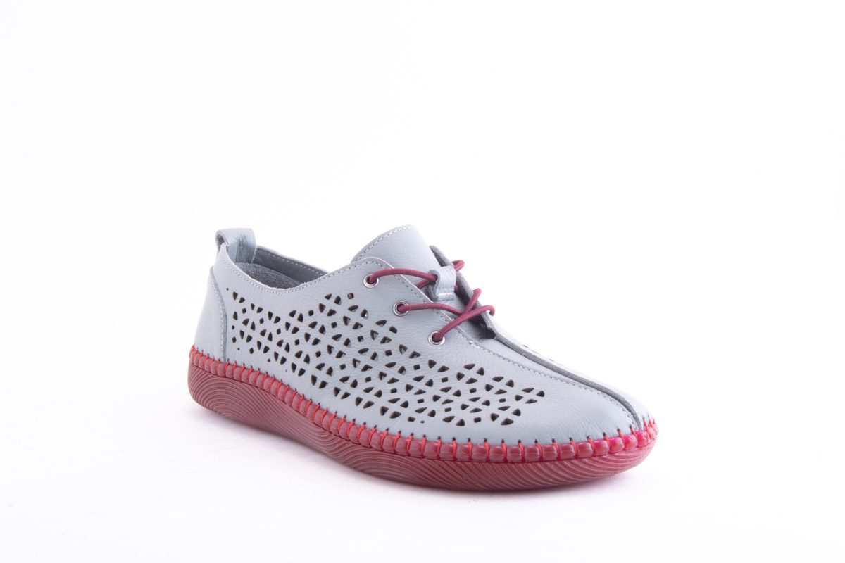 '-amely.ro-Claudio Casini-Pantofi Dama Piele Naturala De Vitel Claudio Casini Cart Hy771 /Gri