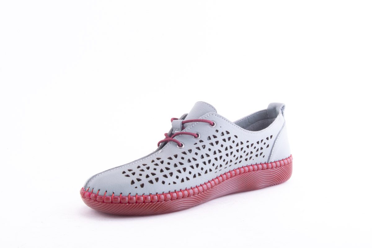'-amely.ro-Claudio Casini-Pantofi Dama Piele Naturala De Vitel Claudio Casini Cart Hy771 /Gri