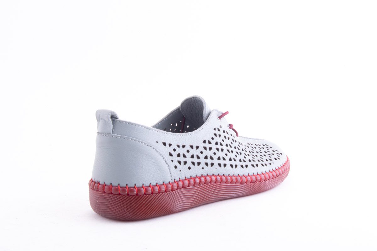 '-amely.ro-Claudio Casini-Pantofi Dama Piele Naturala De Vitel Claudio Casini Cart Hy771 /Gri