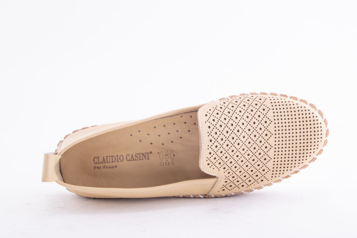 '-amely.ro-Claudio Casini-Pantofi Dama Piele Naturala De Vitel Claudio Casini Cart Yt325 /Bej