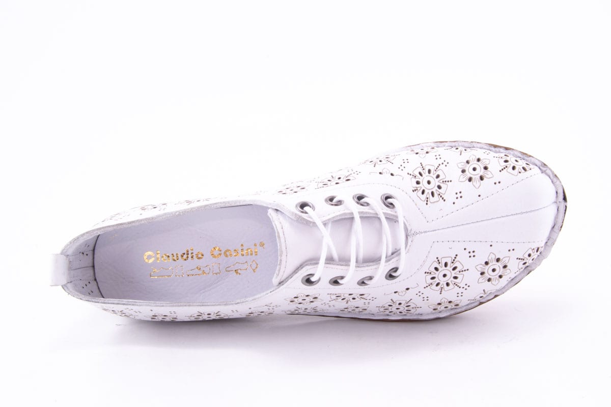 '-amely.ro-Claudio Casini-Pantofi Dama Piele Naturala De Vitel Claudio Casini Cart 077-1 /Alb