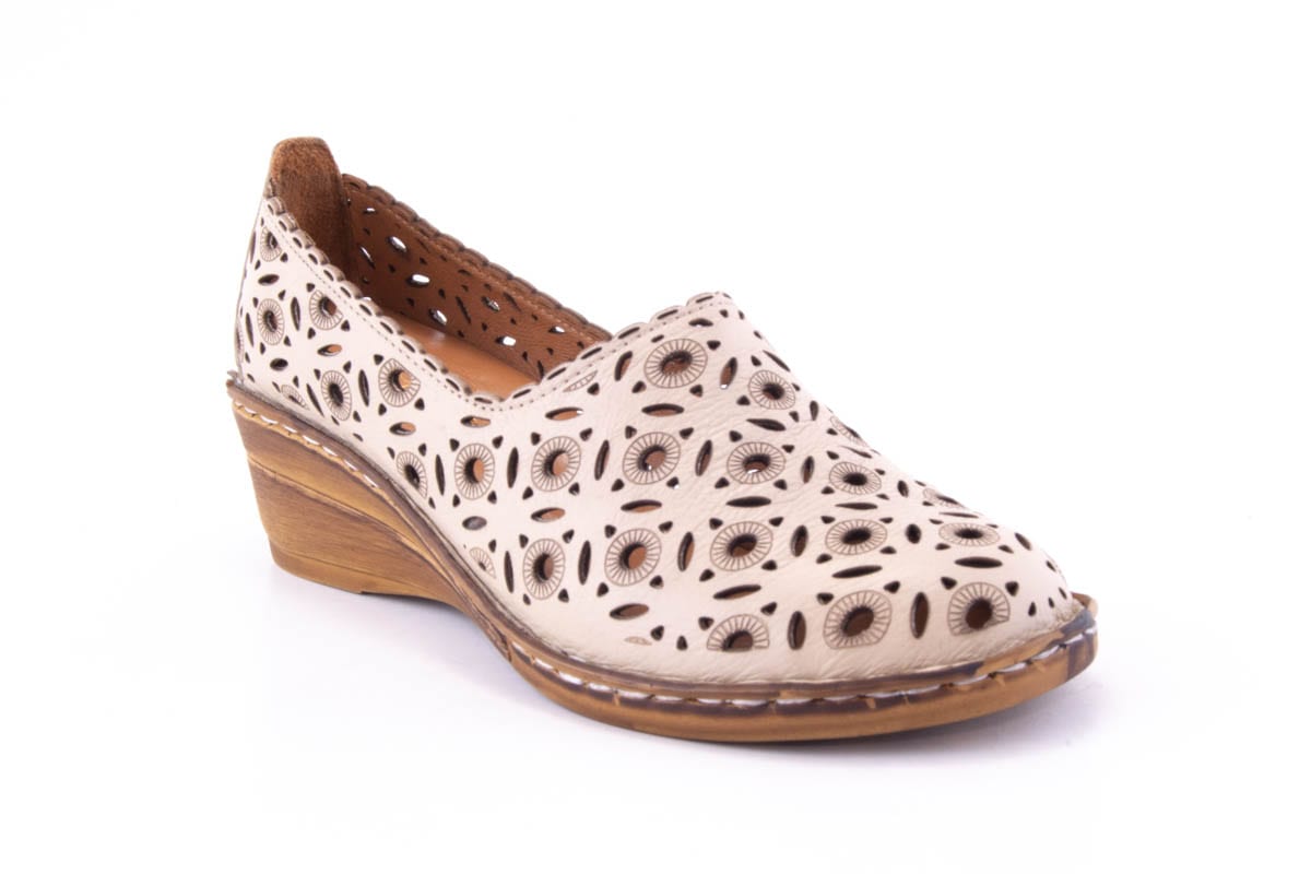 '-amely.ro-Claudio Casini-Pantofi Dama Piele Naturala De Vitel Claudio Casini Cart 1010 /Bej