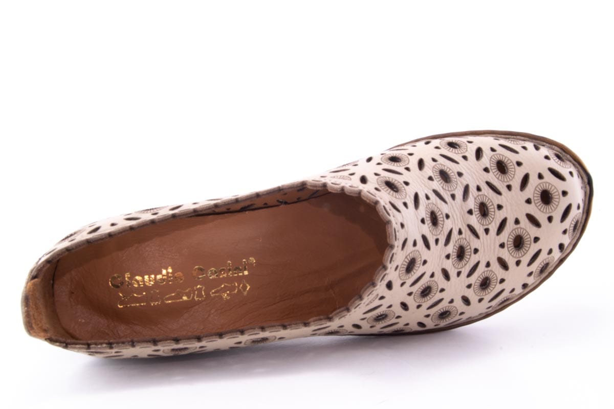 '-amely.ro-Claudio Casini-Pantofi Dama Piele Naturala De Vitel Claudio Casini Cart 1010 /Bej