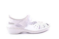 '-amely.ro-Rieker-Pantofi Dama Rieker Piele Naturala Riek 41368 /Alb
