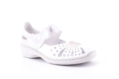 '-amely.ro-Rieker-Pantofi Dama Rieker Piele Naturala Riek 41368 /Alb