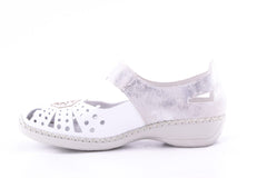 '-amely.ro-Rieker-Pantofi Dama Rieker Piele Naturala Riek 41368 /Alb