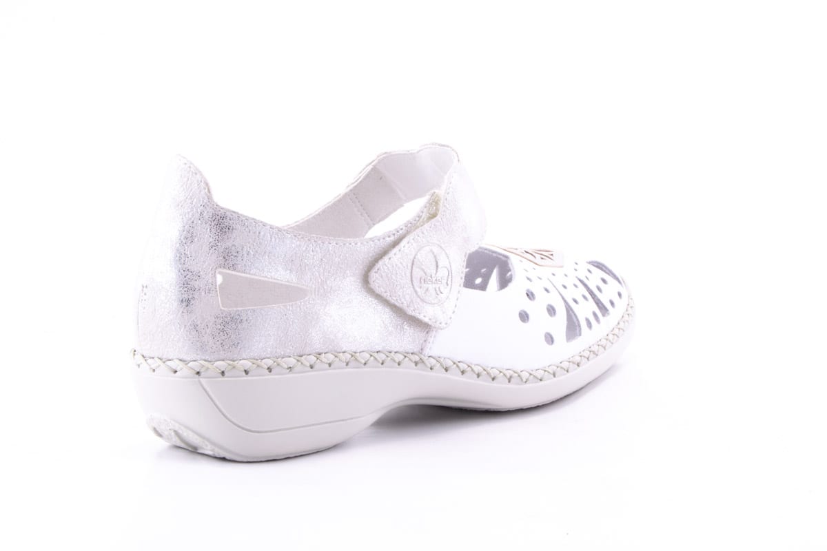 '-amely.ro-Rieker-Pantofi Dama Rieker Piele Naturala Riek 41368 /Alb