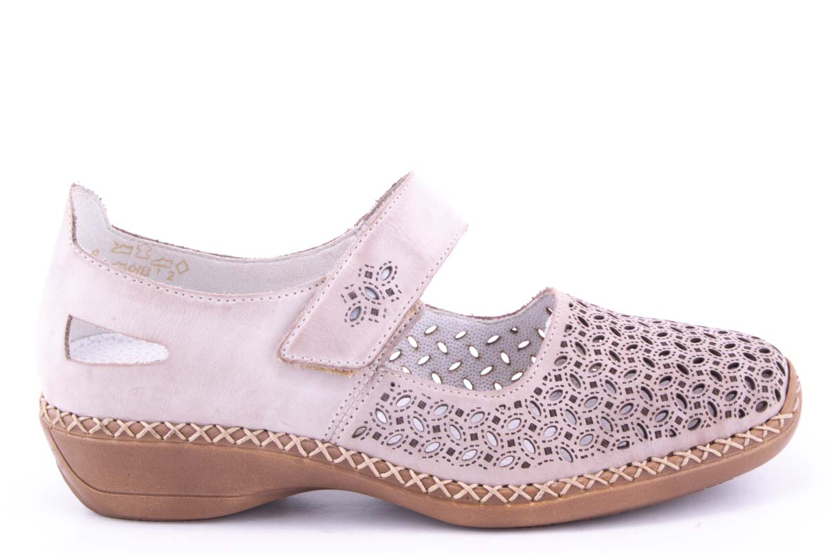 '-amely.ro-Rieker-Pantofi Dama Rieker Piele Naturala Riek 413G8 /Bej