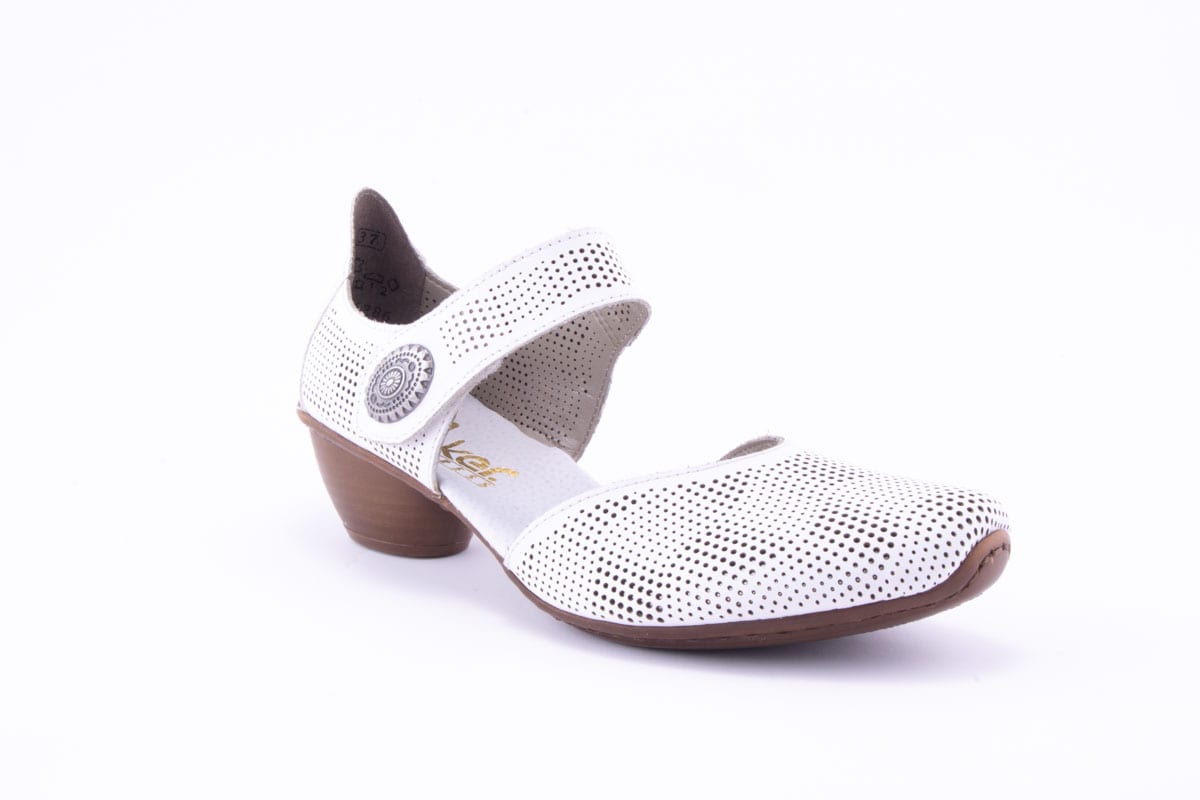 '-amely.ro-Rieker-Pantofi Dama Rieker Piele Naturala Riek 43767 /Alb