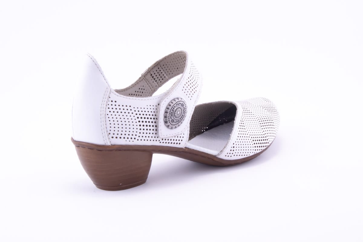 '-amely.ro-Rieker-Pantofi Dama Rieker Piele Naturala Riek 43767 /Alb